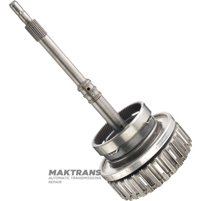 Вхідний вал, брабан K2 Clutch (порожній, без дисків) MERCEDES-BENZ 722.9 - загальна довжина вала 417 mm, 86 зубів на кільцевій шесетрні, від поршня до стопора 28 мм