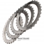 Комплект стальных дисков INTERMEDIATE Clutch FORD E4OD, 4R100 — общая толщина комплекта 17.95 мм 