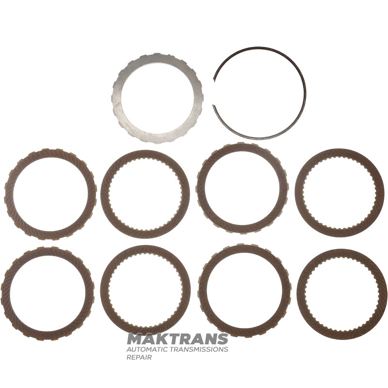 Барабан Direct Clutch FORD 5R55N, 5R55S, 5R55W, 1W4P-7D047-AA — 8 одноcторонних фрикционных дисков (общая толщина 22 мм)