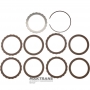 Барабан Direct Clutch FORD 5R55N, 5R55S, 5R55W, 1W4P-7D047-AA — 8 одноcторонних фрикционных дисков (общая толщина 22 мм)