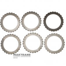 Комплект сталевих дисків K2 Clutch VAG DSG6 DQ250 02E - загальна товщина 10.60 мм, 5 фрикційних дисків