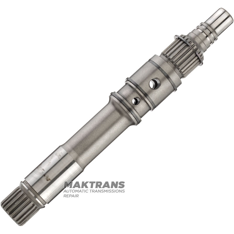 Входной вал Clutch JATCO CVT JF010E — длина вала 204 мм, 20 шлицев (нар.Ø 21.45 мм), под 5 разрезных колец