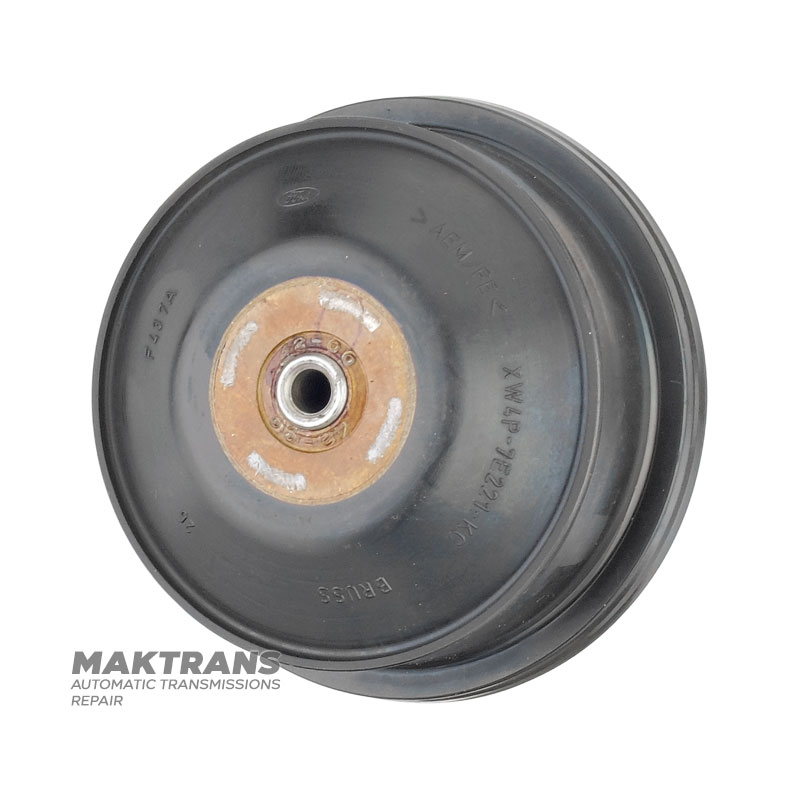 Обрезиненный поршень (б/у) тормозной ленты Overdrive Brake  FORD 5R55N, 5R55S, 5R55W  — нар.Ø 65 мм / 73.25 мм, XW4Z-7D021-KA, 4W4Z-7D021-KA, XW4P-7E221-KC