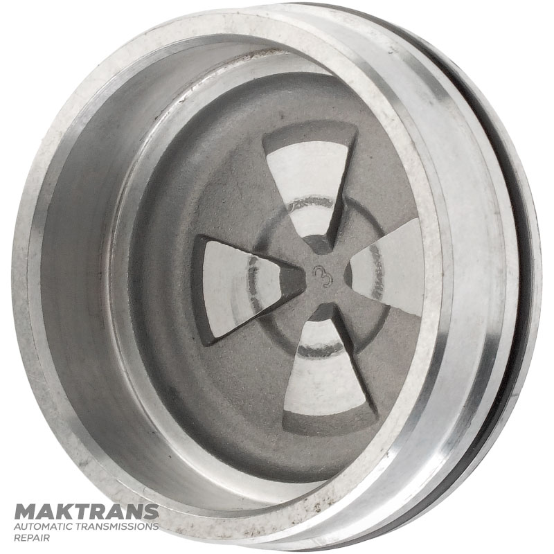 Крышка поршня тормозной ленты Overdrive Brake FORD 5R55N, 5R55S, 5R55W — вн.Ø 65 мм, нар.Ø 77.05 мм, XW4Z-7D027-HB, XW4Z-7D027-GB