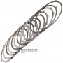 Комплект сталевих та фрикційних дисків Low / Reverse Brake RE4F03, RE4F03A, RL4F03A, RE4F03B, RE4F03V — 3 фрикційні диски