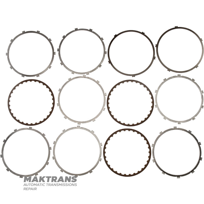 Комплект сталевих та фрикційних дисків Low / Reverse Brake RE4F03, RE4F03A, RL4F03A, RE4F03B, RE4F03V — 3 фрикційні диски