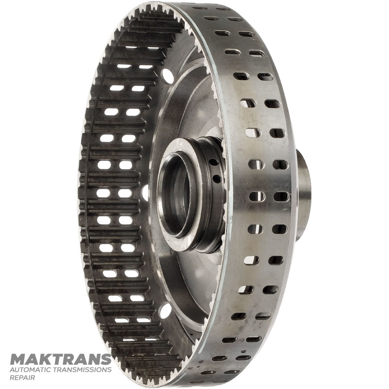 Барабан K1 Clutch (пустой: без дисков, без обрезиненного поршня) AW TF-60SN 09G — общая высота 65 мм, высота шейки 29.50 mm, высота от поршня до стопорного кольца 21 мм