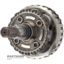 Выходной вал, барабан D Clutch, планетарная передача №4 ZF 8HP70, 1102242079 — общая высота 233 мм, 4 сателлита (37 зубьев), 23 шлица (нар.Ø 30.80 мм, длина шлицев 50 мм), сьемная парковочная шесетрня