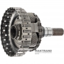 Выходной вал, барабан D Clutch, планетарная передача №4 ZF 8HP70, 1102242079 — общая высота 233 мм, 4 сателлита (37 зубьев), 23 шлица (нар.Ø 30.80 мм, длина шлицев 50 мм), сьемная парковочная шесетрня
