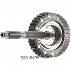 Входной вал, барабан 3-5-R Clutch (пустой, без дисков) Hyundai / KIA 454143B200 — общая высота 343 мм, 23 шлица (нар.Ø 24.40 мм) / 20 шлицев (нар.Ø 24.05 мм)