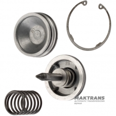 Поршень тормозной ленты 2nd COAST BRAKE Aisin Warner 30-40LE, 30-80LE, 30-43LE / TOYOTA A340E, A340H, A340F, A341E, A350E, A343F — (длина штока 79.80 мм, нар.Ø поршня 53.40 мм, 3 насечки)