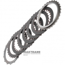 Комплект сталевих та фрикційних дисків K3 Clutch Mercedes-Benz 722.6, 722.9 – 6 односторонніх фрикційних дисків, загальна товщина комплекту 12.80 мм (16 мм)