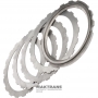 Комплект стальных дисков Intermediate Clutch / FORD AOD, AODE, AODE-W, 4R70W, 4R75E, 4R75W — б/у, шлифованные, с восстановленной шагренью, XL3Z-7B442-AA, F7LZ-7B442-AA