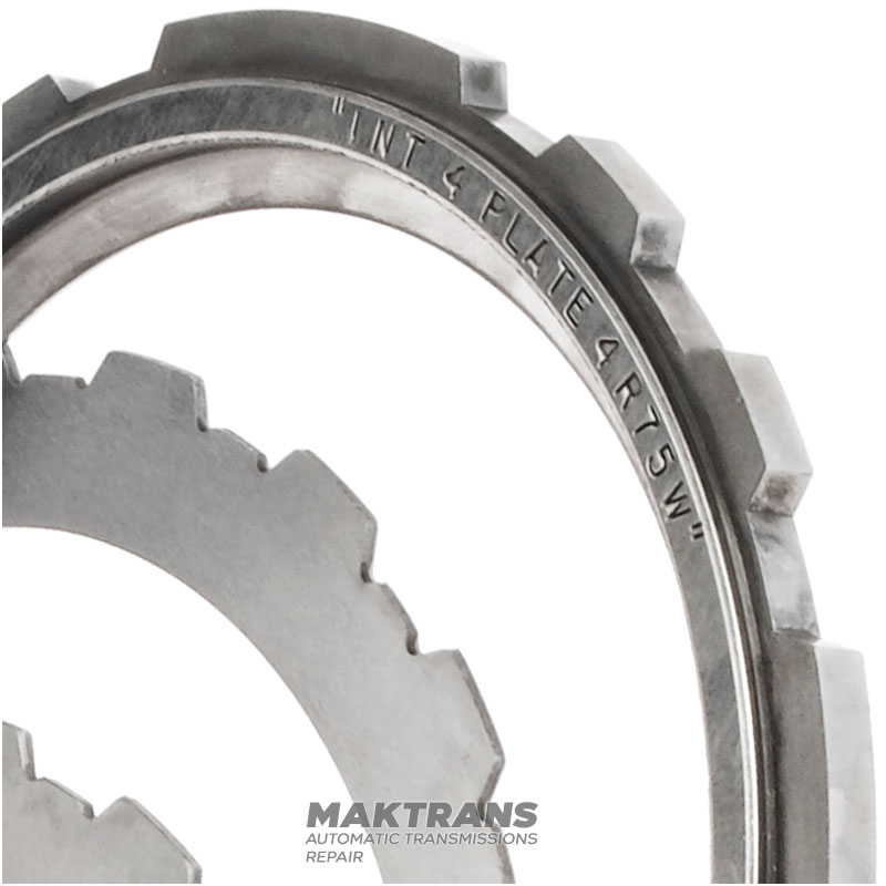 Комплект стальных дисков Intermediate Clutch / FORD AOD, AODE, AODE-W, 4R70W, 4R75E, 4R75W — б/у, шлифованные, с восстановленной шагренью, XL3Z-7B442-AA, F7LZ-7B442-AA