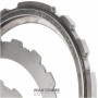 Комплект стальных дисков Intermediate Clutch / FORD AOD, AODE, AODE-W, 4R70W, 4R75E, 4R75W — б/у, шлифованные, с восстановленной шагренью, XL3Z-7B442-AA, F7LZ-7B442-AA