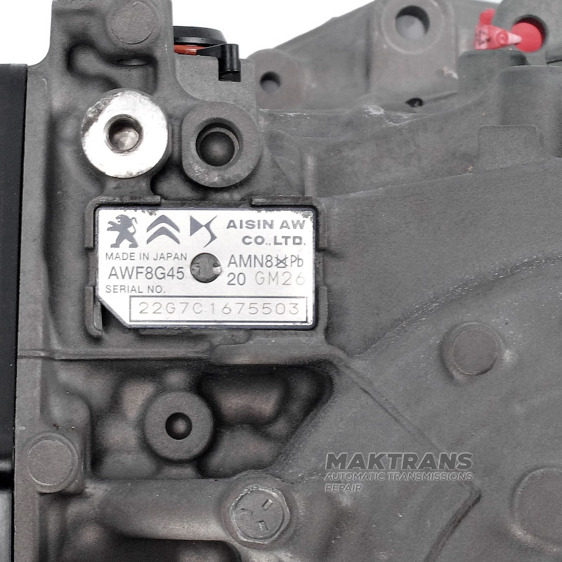 Автоматическая трансмиссия в сборе AISIN WARNER AWF8G45 — Peugeot 2.0 HDI, маркировка трансмиссии 20GM22, 20GM26, 20GM13, (1636385780, 1643637480, 9827156780, 1636385980, 9823499580, 9830763780)