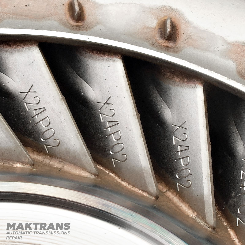 Колесо насосное гидротрансформатора GM 6T30 — маркировка лопастей X24P01 (X24P02), 24231040, 24235129, 24256812, 24265129, 24271596, 603260