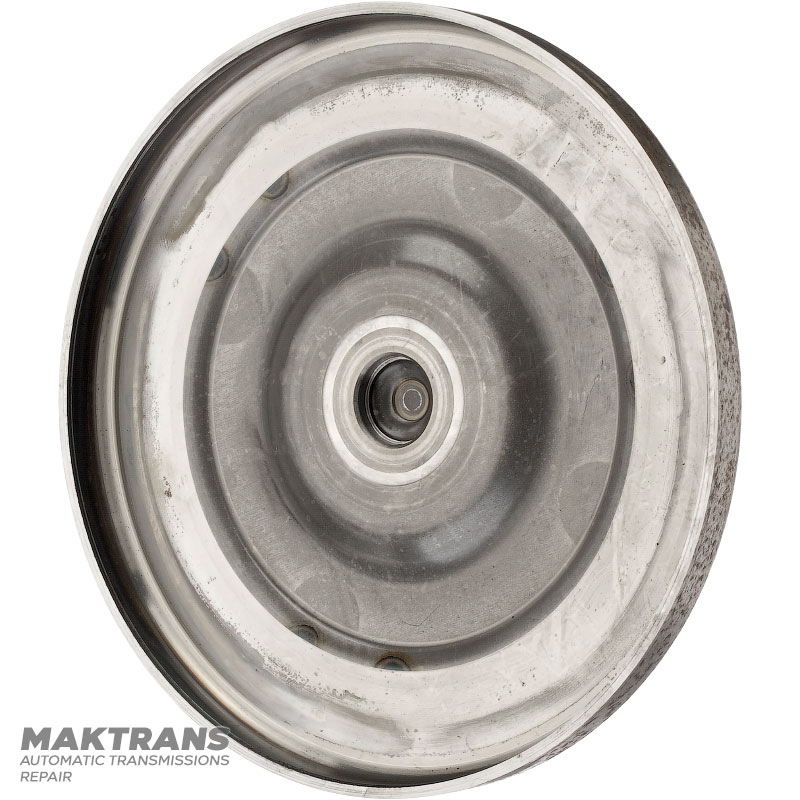 Передня кришка гідротрансформатора Aisin Warner AW55-50SN, AW55-51SN - маркування гідротрансформатора 43A120, загальна висота 52 мм, нар. Ø корпусу нар.Ø пілота 20.90 мм, 3 отвори кріплення (вн.Ø 8.80 мм)