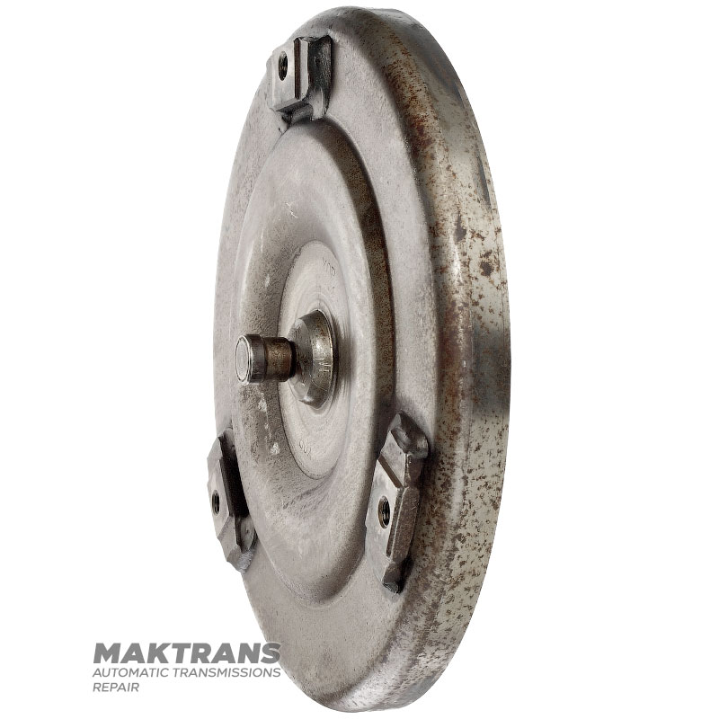Передня кришка гідротрансформатора Aisin Warner AW55-50SN, AW55-51SN - маркування гідротрансформатора 43A120, загальна висота 52 мм, нар. Ø корпусу нар.Ø пілота 20.90 мм, 3 отвори кріплення (вн.Ø 8.80 мм)