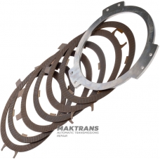Комплект сталевих та фрикційних дисків F1 Clutch DP0 AL4 - 3x3 фрикційних дисків (загальна товщина комплекту 13.85 мм), загальна товщина 13.85 мм, 2307J1, 7700101411 , 7700101410