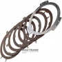 Комплект сталевих та фрикційних дисків F1 Clutch DP0 AL4 - 3x3 фрикційних дисків (загальна товщина комплекту 13.85 мм), загальна товщина 13.85 мм, 2307J1, 7700101411 , 7700101410