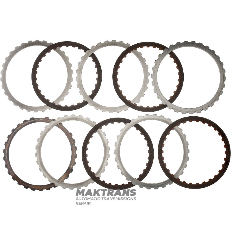 Комплект сталевих та фрикційних дисків FORD Low / Reverse Brake 6R60, 6R75, 6R80 - 4 фрикційні диски (загальна товщина комплекту 20.45 мм)