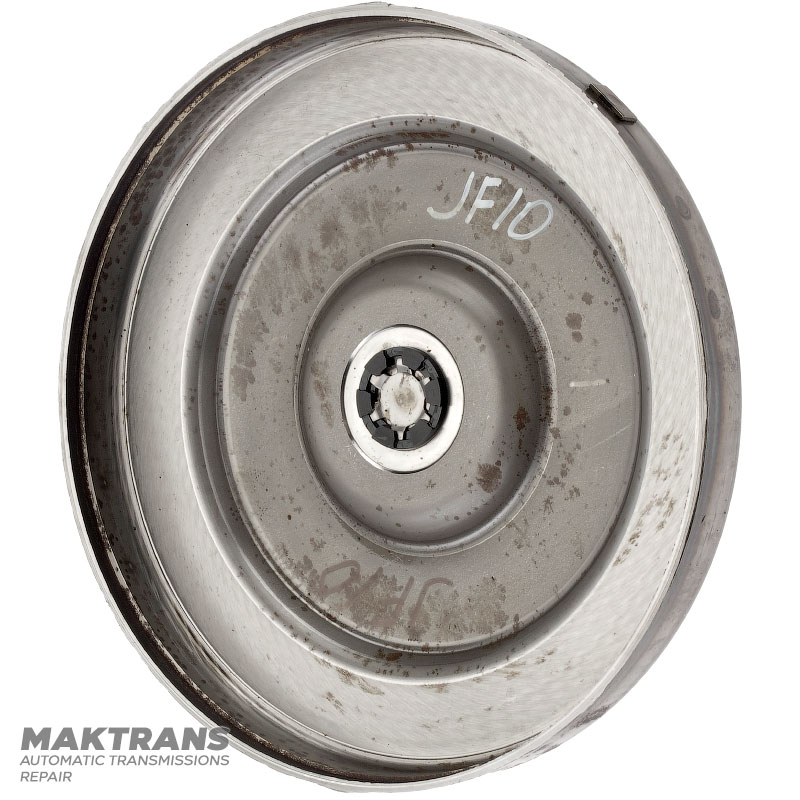 Передняя крышка гидротрансформатора NISSAN RE4R03A / JATCO JR403E — маркировка WB, нар.Ø 257.40 мм, 4 крепежных отверстия