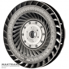 Колесо турбинное, пружинный демпфер гидротрансформатора JATCO JR507E, NISSAN RE5R05A — нар.Ø 254.50 мм, 24 шлица, маркировка лопастей F5, F4, F3