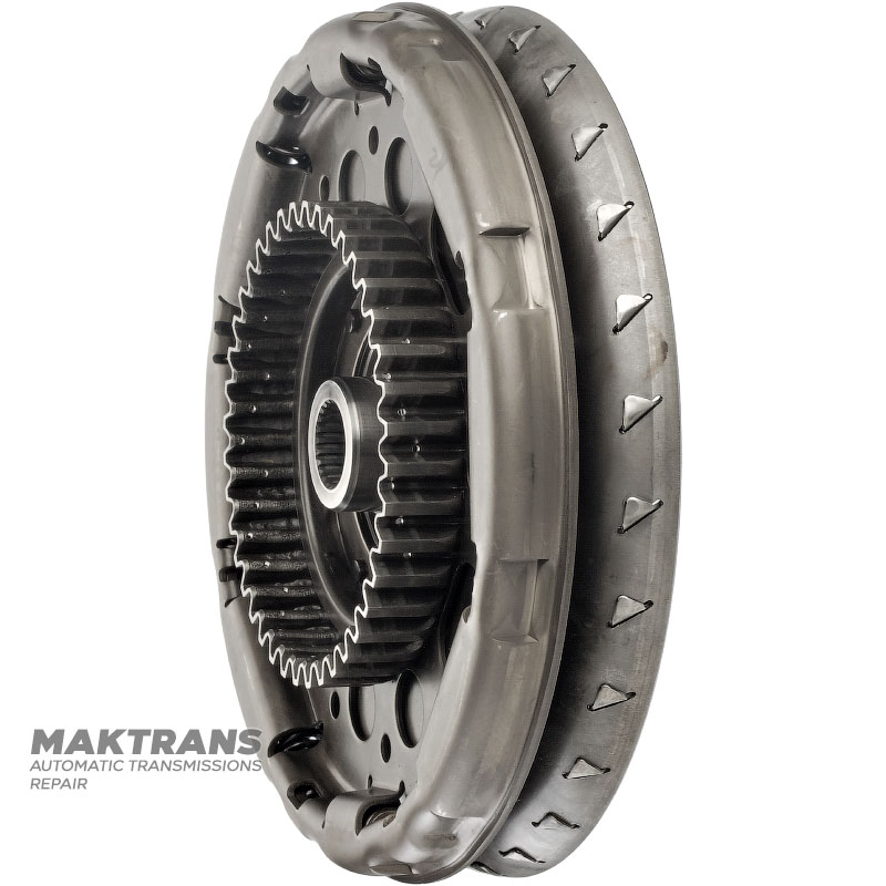 Колесо турбинное, пружинный демпфер гидротрансформатора JATCO JR507E, NISSAN RE5R05A — нар.Ø 254.50 мм, 24 шлица, маркировка лопастей F5, F4, F3