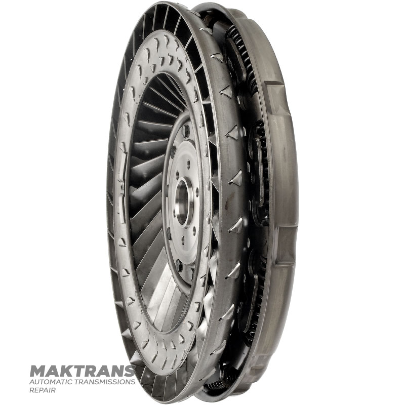 Колесо турбинное, пружинный демпфер гидротрансформатора JATCO JR507E, NISSAN RE5R05A — нар.Ø 254.50 мм, 24 шлица, маркировка лопастей F5, F4, F3