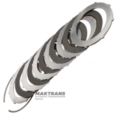Комплект сталевих та фрикційних дисків B1 Brake NISSAN RE6R01A/AISIN WARNER A466ND — загальна товщина комплекту 33.60 мм, 5 фрикційних дисків