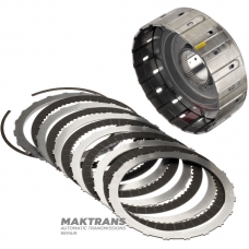 Барабан K2 Clutch NISSAN RE6R01A/AISIN WARNER A466ND - загальна висота барабана 101 мм, 5 фрикційних дисків (висота від поршня до стопора 30 мм)