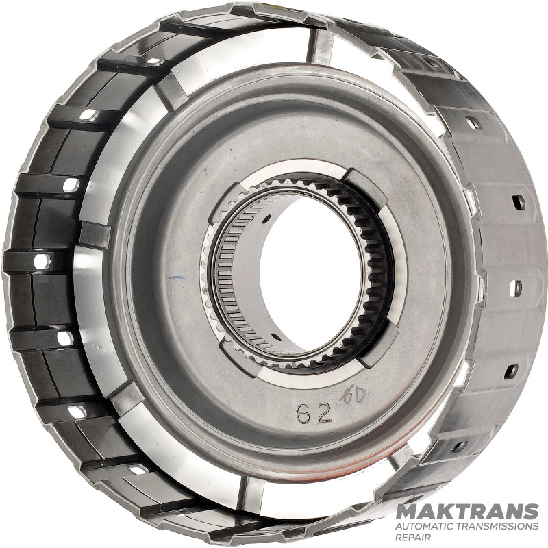 Барабан K2 Clutch NISSAN RE6R01A / AISIN WARNER A466ND — общая высота барабана 101 мм, 5 фрикционных дисков (высота от поршня до стопора 30 мм)