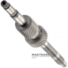 Вал с солнечными шестернями P2 / P3 NISSAN RE6R01A / AISIN WARNER A466ND — общая длина вала , P2 sun gear 38 зубьев (нар.Ø 61.35 мм), P3 sun gear 31 зуб (нар.Ø 49.80 мм)