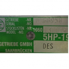 Корпус трансмісії ZF 5HP19FL (у зборі з диференціалом) - код трансмісії DES, 1060030014