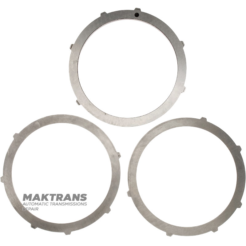 Комплект сталевих дисків Overdrive Clutch FORD 4R100 - диск опорний (товщина 12.20 мм, 1 шт), диск сталевий (товщина 2.05 мм, 2 шт)