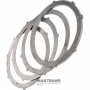 Комплект сталевих дисків Overdrive Clutch FORD 4R100 - диск опорний (товщина 8.15 мм, 1 шт), диск сталевий (товщина 2.05 мм, 3 шт)