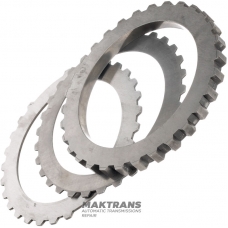 Комплект стальных и фрикционных дисков Intermediate Clutch FORD E4OD, 4R100 — толщина 14.75 мм, вн.Ø 158.55 мм, 30 зубьев
