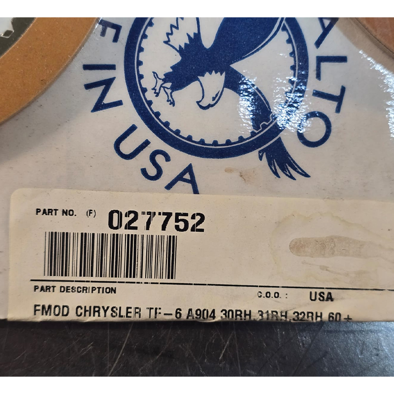 Комплект фрикционных дисков CHRYSLER A904, 30RH, 31RH, 32RH — ALTO USA