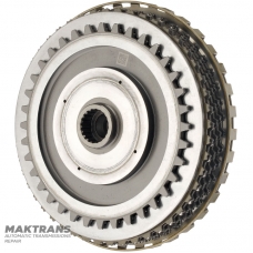 Входной вал, барабан Overdrive Clutch VAG 09H, AQ451 (8 speed transmission) — общая длина вала 142 мм, 23 шлица (нар.Ø 23.40 мм), 5 фрикционных дисков