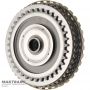 Вхідний вал, барабан Overdrive Clutch VAG 09H, AQ451 (8 speed transmission) — загальна довжина валу 142 мм, 23 шліци (нар.Ø 23.40 мм), 5 фрикційних дисків