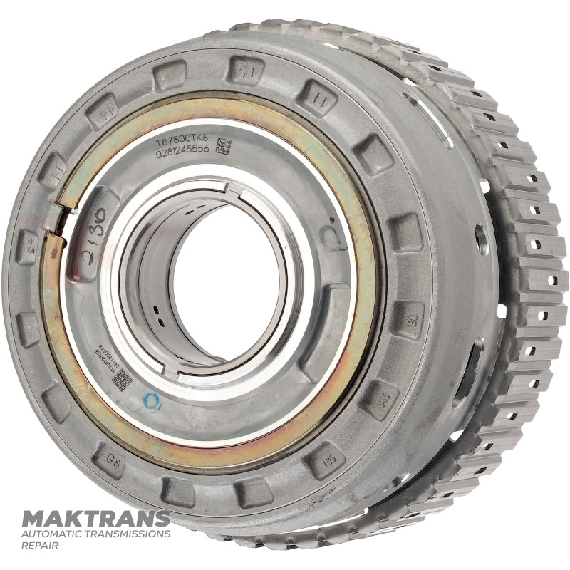 Барабан 3-7-R / 4-6 Clutch VAG 09H, AQ451 (8 speed transmission) — 3-7-R Clutch (4 фрик. диска), 4-6 Clutch (8 односторонних фрик. дисков)