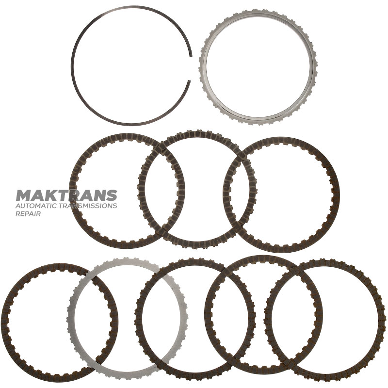 Барабан 3-7-R / 4-6 Clutch VAG 09H, AQ451 (8 speed transmission) — 3-7-R Clutch (4 фрик. диска), 4-6 Clutch (8 односторонних фрик. дисков)