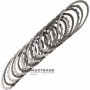 Комплект сталевих та фрикційних дисків B1 Reverse Brake RE5R05A 3166295X00 – 7 фрикційних дисків (40 зубів), загальна товщина комплекту 31.60 мм, товщина сталь. диска 2 мм