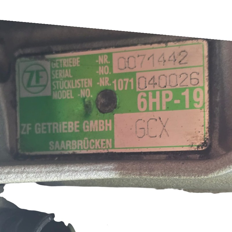 Автоматична трасмісія в зборі (без гідротрансформатора) ZF 6HP19 — AUDI A4 B7 (8EC) 3.0 TDI quattro, 1071040026, код трансмісії GCX