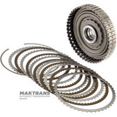 Барабан Underdrive Clutch VAG 09H, AQ451 (8 speed transmission) —45450T87800, 45454T87800, 5 фрикционных дисков