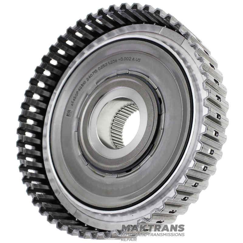 Барабан Underdrive Clutch JEEP A8F30 - 45450P4G810, 45454P4G810 загальна висота 63 мм, (порожній без дисків, висота від поршня до стопорного кільця 20 mm (під 5 фрик. дисків)