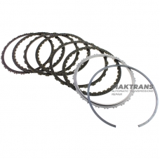 Комплект стальных и фрикционных дисков 4-6 Clutch JEEP A8F27, A8F30 — 6 фрикционных (односторонних) дисков, общая толщина комплекта 18.10 мм