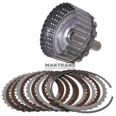 Вихідний вал, барабан C4 Clutch TOYOTA / LEXUS AJA0E, AJA0F - 5 фрикційних дисків, довжина валу 104 мм, 22 шліци (нар.Ø 38 мм)
