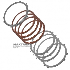 Комплект сталевих та фрикційних дисків Low / Reverse Clutch 6T70E 6T75E 6F50 6F55 - загальна товщина комплекту 20.65 мм (23.85 мм), 8A8P-7D408-AA, 7T4P-7G486-AA,22 7T4Z-7B442-E